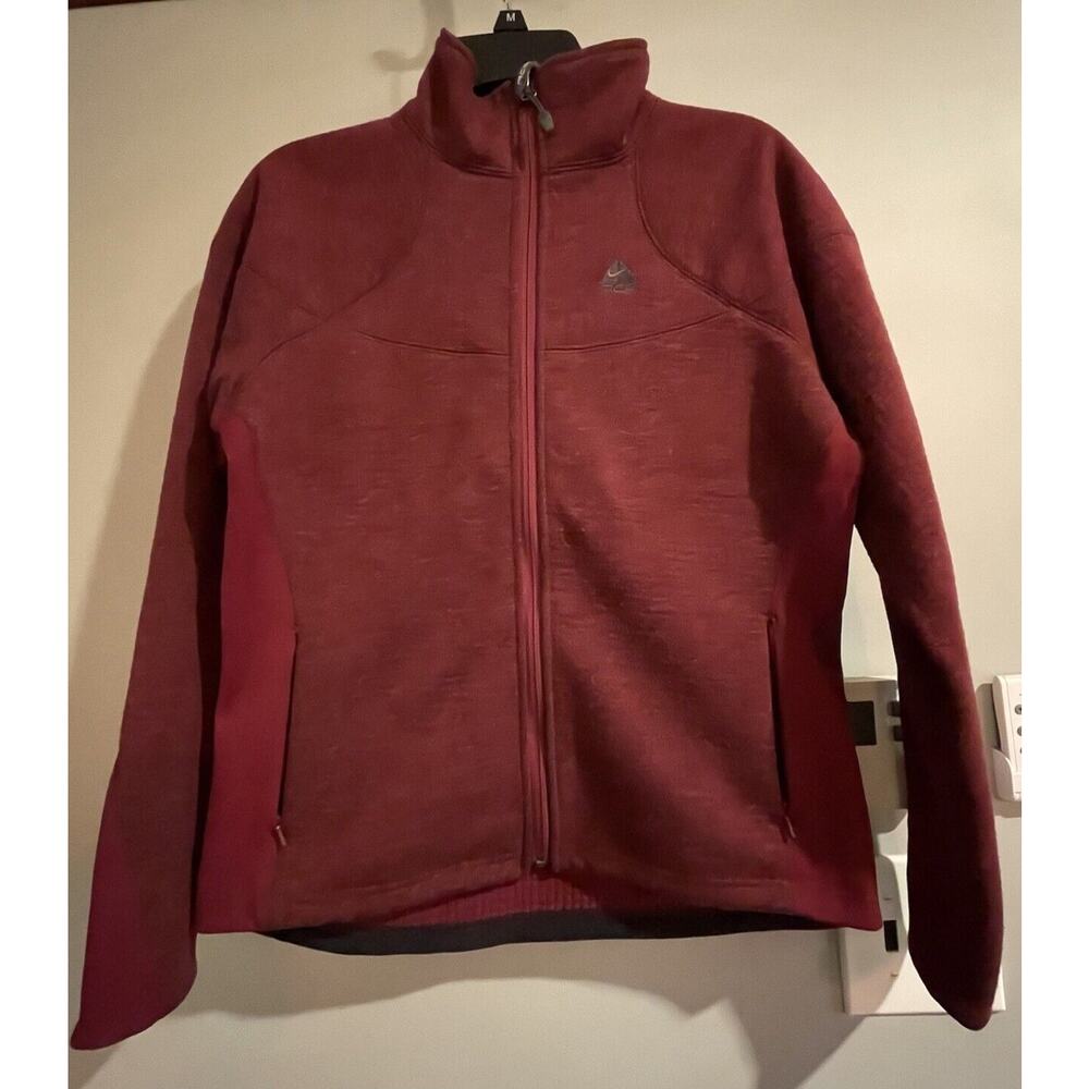 Nike ACG Jacket Polar Fleece Style Grid Lined Poly Wool Blend Zip Vintage‎ Small